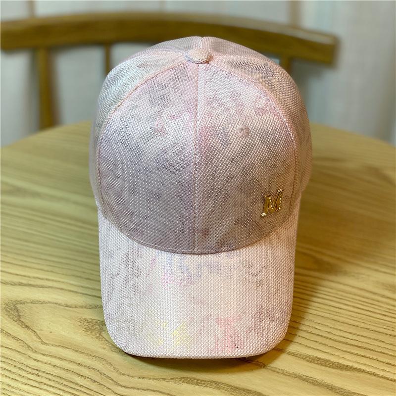 Spring/Summer Trendy Versatile Sunshade Hat with Gold Foil, Wide Brim, Camouflage, Korean Style Fashion Baseball Cap, Face-Slimming Duckbill Cap