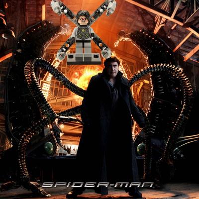 Минифигурки Мстители Доктор Осьминог Песочный человек Человек-паук Строительные блоки Игрушка