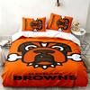 Cleveland Browns 3pc Set Perfect for Bedroom Use Comfortable Bedding Set Includes a Duvet Cover and Two Pillowcases Ideal Birthday or Christmas Gift