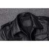 Chinese Size Black Real Cowhide M65 Hunting Leather Jacket Men Genuine Leather Coat Winter Pockets Jackets