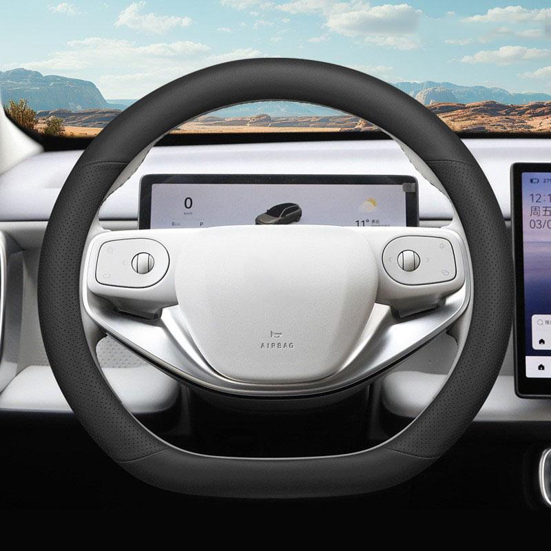 For Leapmotor B10 2025 2026 Leather Car Steering Wheel Cover Breathable Non-slip Auto Steering Wheel Accessories