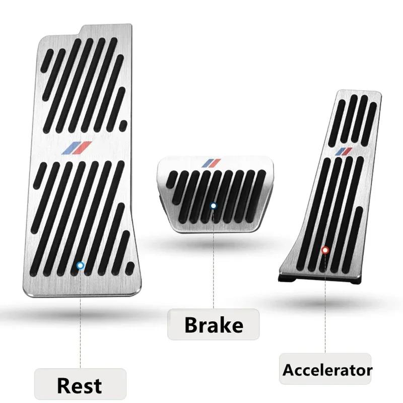 Car Accessories Accelerator Brake Foot Rest Pedal Interiors Cover For Bmw X1 X2 X3 X4 X5 X6 3 5 6 7 Series F30 F10 E60 Adornment