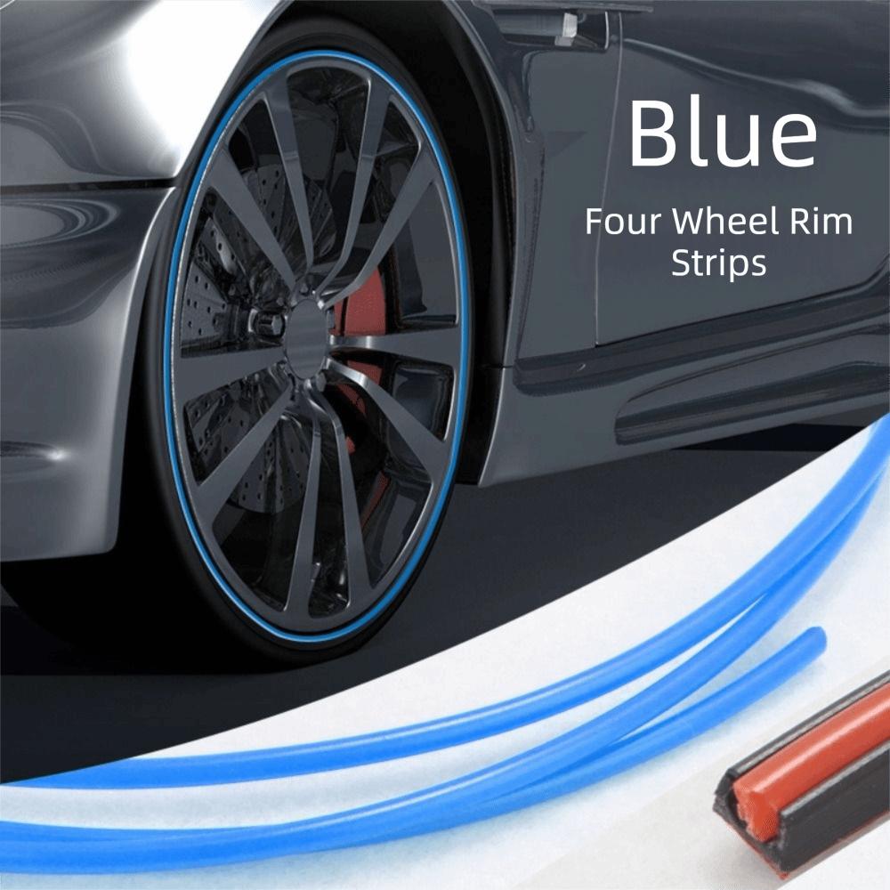 Anti-Scratch Wheel Hub Decorative Strip Full Rim Cover Tire Protective Ring  Tire Modification