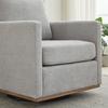 Four-Sided Upholstered Swivel Accent Chair, 360 Degrees Club Chair & Lounge Chair with Armrests for Living Room, Bedroom, Apartment & Children's Room