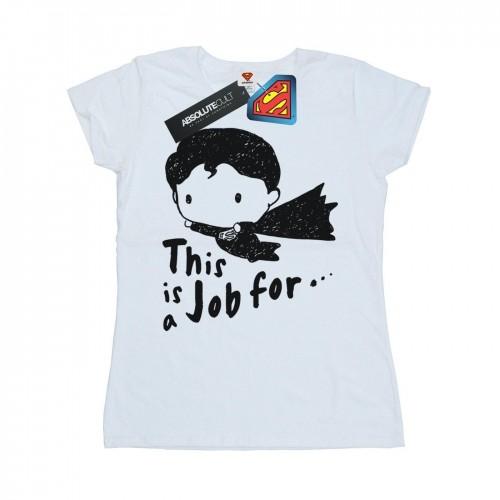 

DC Comics Womens/Ladies Superman This Is A Job For Sketch Cotton T-Shirt XXL білий