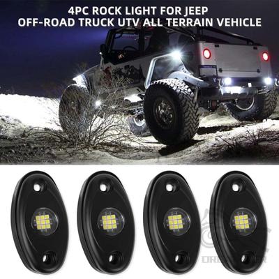 4 STÜCKE Universelles Auto Unterboden LED Atmosphäre Neonlicht Dekorative Lampe Licht Außendekoration Wasserdicht Rock