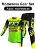 Motocross-Ausrüstungsset Enduro Cross Trikot Hose Sets Racer Ausrüstungsset Offroad Herren Sets Damen Berg Downhill Motorrad MX