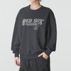MLB Red Sox Lettered Drop Shoulder Long Sleeve Sweatshirt Unisex Sweatshirt 3AMTV0554-43CGS