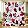 Lightweight Heart Print Flannel Blanket | Soft, Warm & Skin-friendly, Ideal for Home Decor, Relaxing, Car Use, Perfect Valentine's Gift