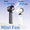 Portable Handheld Fan 3000mAh Foldable Neck Fan Personal Cooling 1-100 Speeds Turbo Airflow USB Rechargeable Mini Fan for Travel