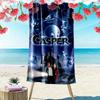Casper Print Beach Towel, Large Soft Quick Dry Towel for Beach Camping Swimming