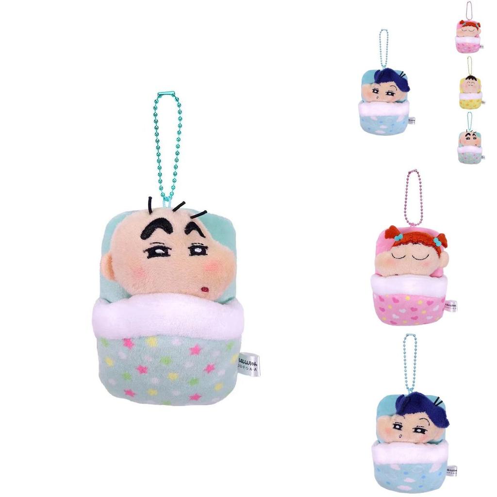 Cute Crayon Shin-chan Defense Squad Plush Keychain Ultra Soft Stuffed Toy