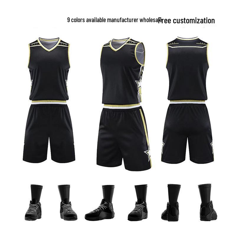 

Швидкосохнучий Унісекс Комплект Баскетбольної Джерсі – Ультрашвидке Фітнес-Тренування, Американський Стиль для Дітей та Дорослих L