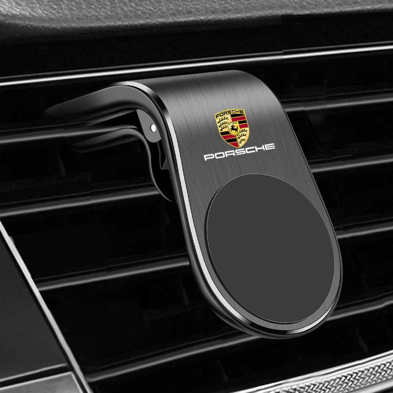 Metall-Magnet-Handyhalterung GPS-Halterung Lüftungsklemme Halter für Porsche Cayenne Macan Panamera 918 911 Innenzubehör