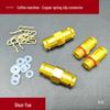 Solenoid Valve Copper Fitting G1/8 Circlip Tee for Coffee Machines