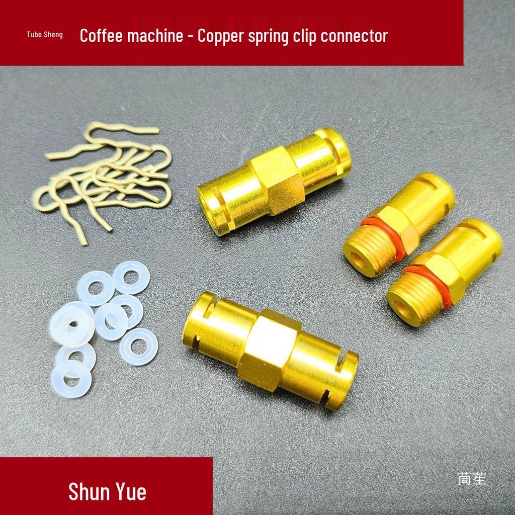 Solenoid Valve Copper Fitting G1/8 Circlip Tee for Coffee Machines