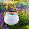 LED Solar Glass Lamp Cross-border Mason Jar Lamp Outdoor Courtyard Decoration Light Shadow Hanging Lamp Solar Lamp