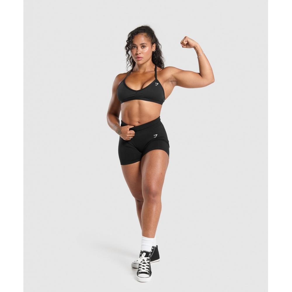Gymshark Minimal Sports Bra Black B3a2j Bbbb