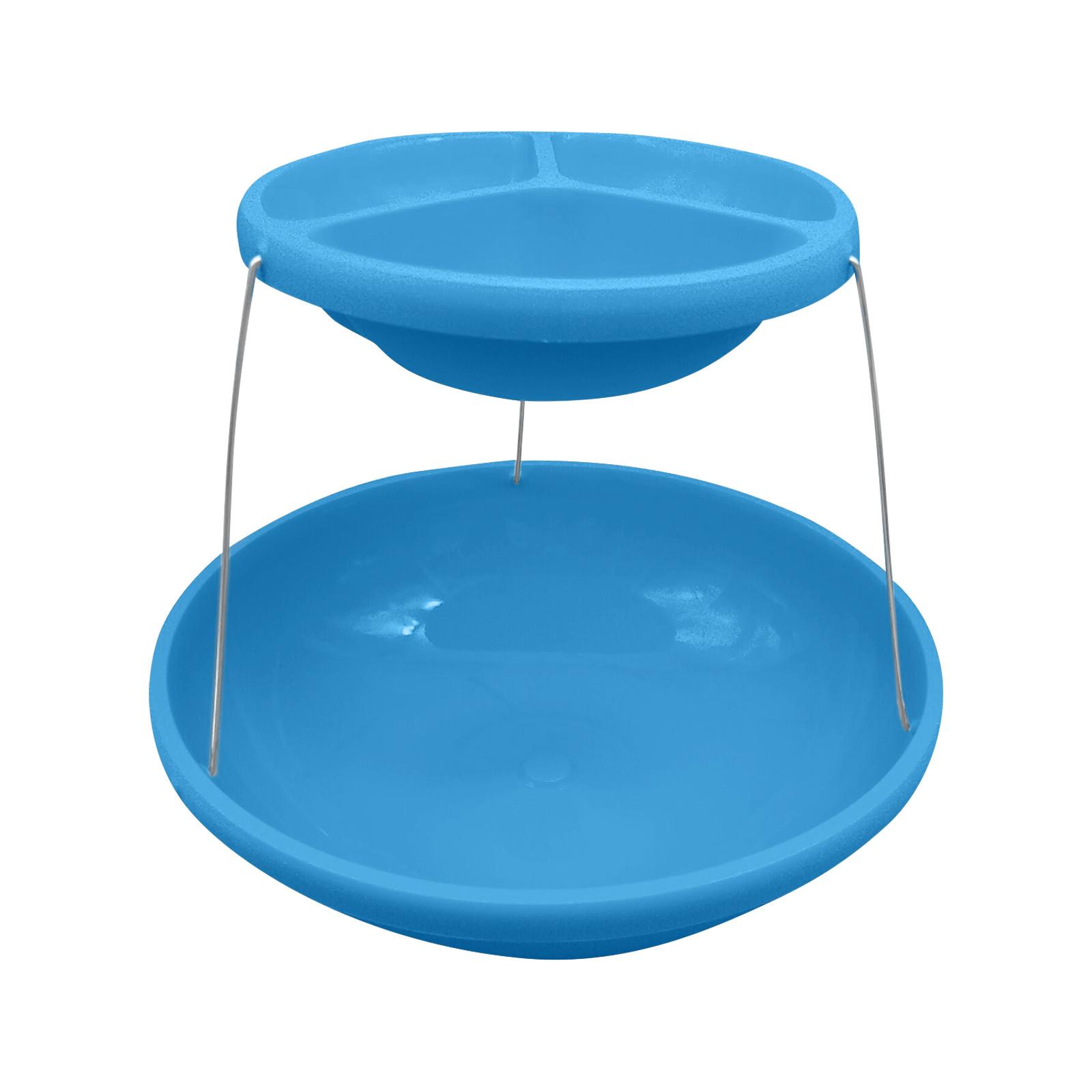 

Складная чаша для вечеринки 2-х ярусные декоративные пластиковые шары для подачи закусок и фруктов One Size синий