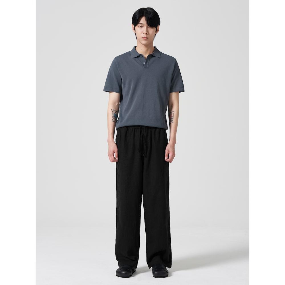 8SECONDS Linen-Like Dyed Easy Pants Black (424621Ly15)