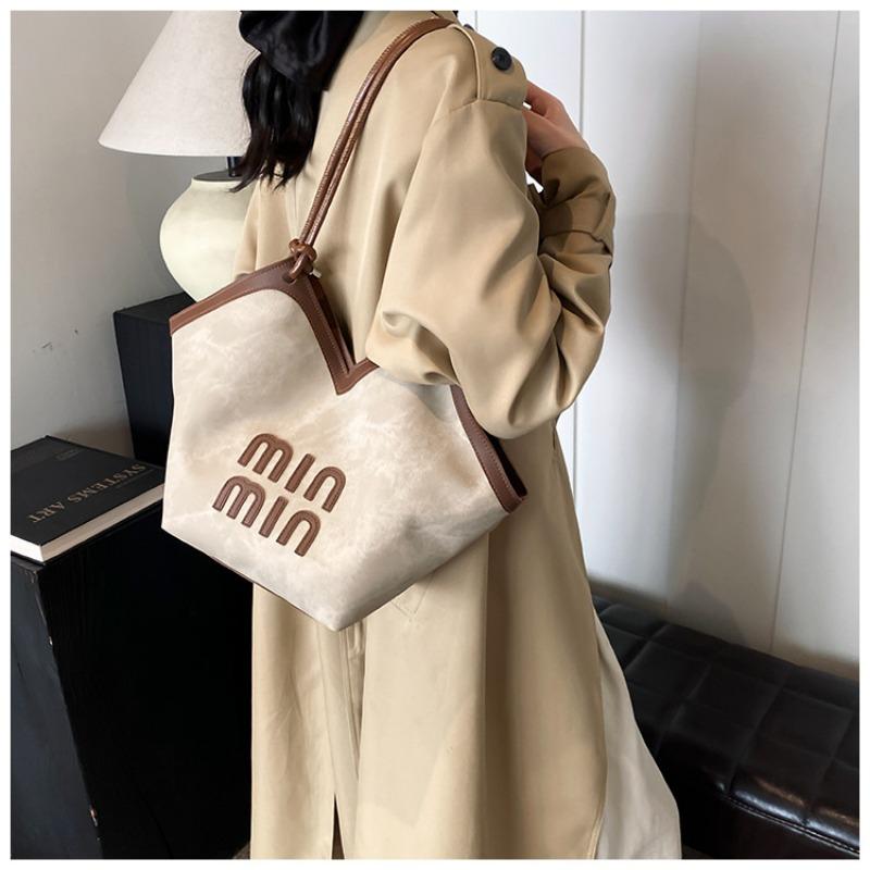 Beautiful Portable Tote Bag, New Letter Trend Shoulder Armpit Bag, College Student Class Commuter Bag