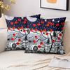 1 Pieces Stylish Floral Patterned Throw Pillow Cushions Polyester Pillowcase, Sofa Decorative Cushion Cov Headboard Pillow