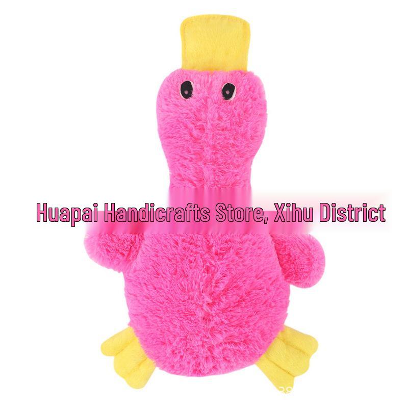 Little Yellow Duck Plush Squeaky Dog Toy - Durable & Bite-Resistant Stress Reliever