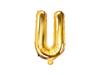 Balon Foliowy Litera "U" Złoty 35 Cm