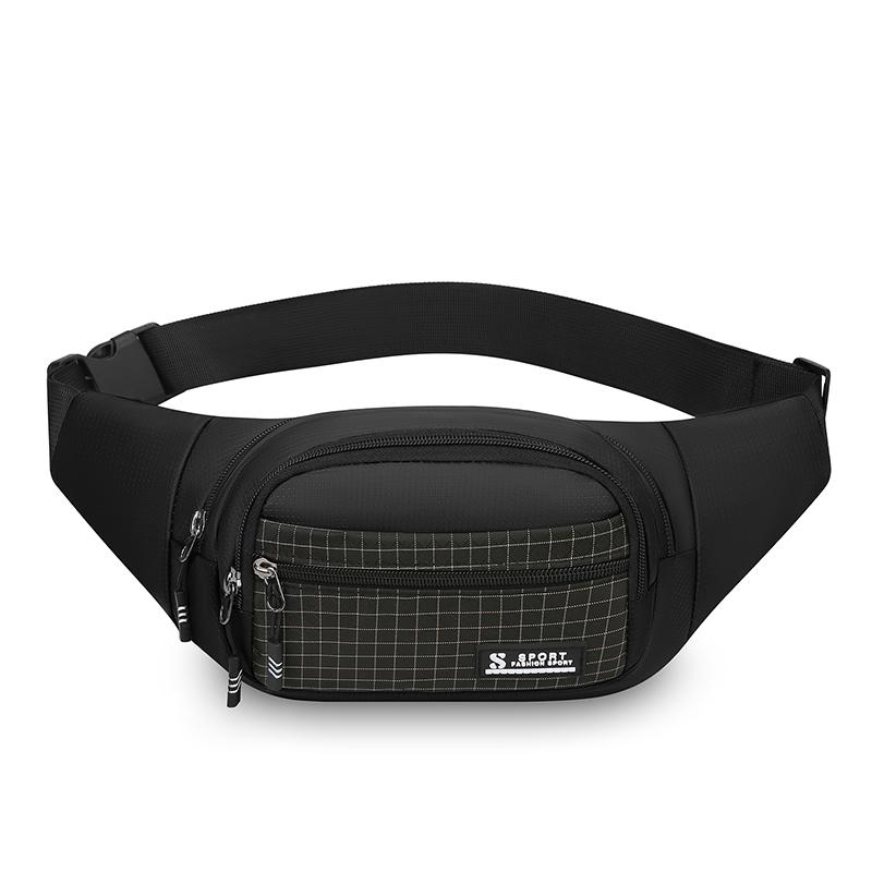 Unisex Large Capacity Fitness Waist Pack Portable Anti Theft Ultra Thin Small Chest Bag Sports Outdoor Leisure Running Waist Bag