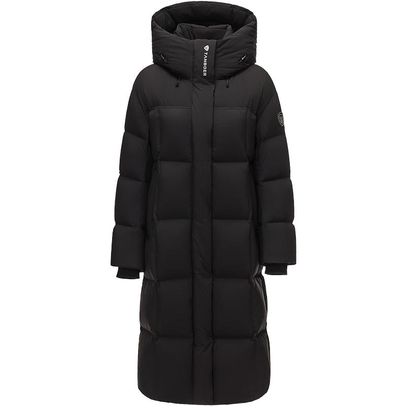 Tambour Women s Long Hooded Puffy Down Jacket S