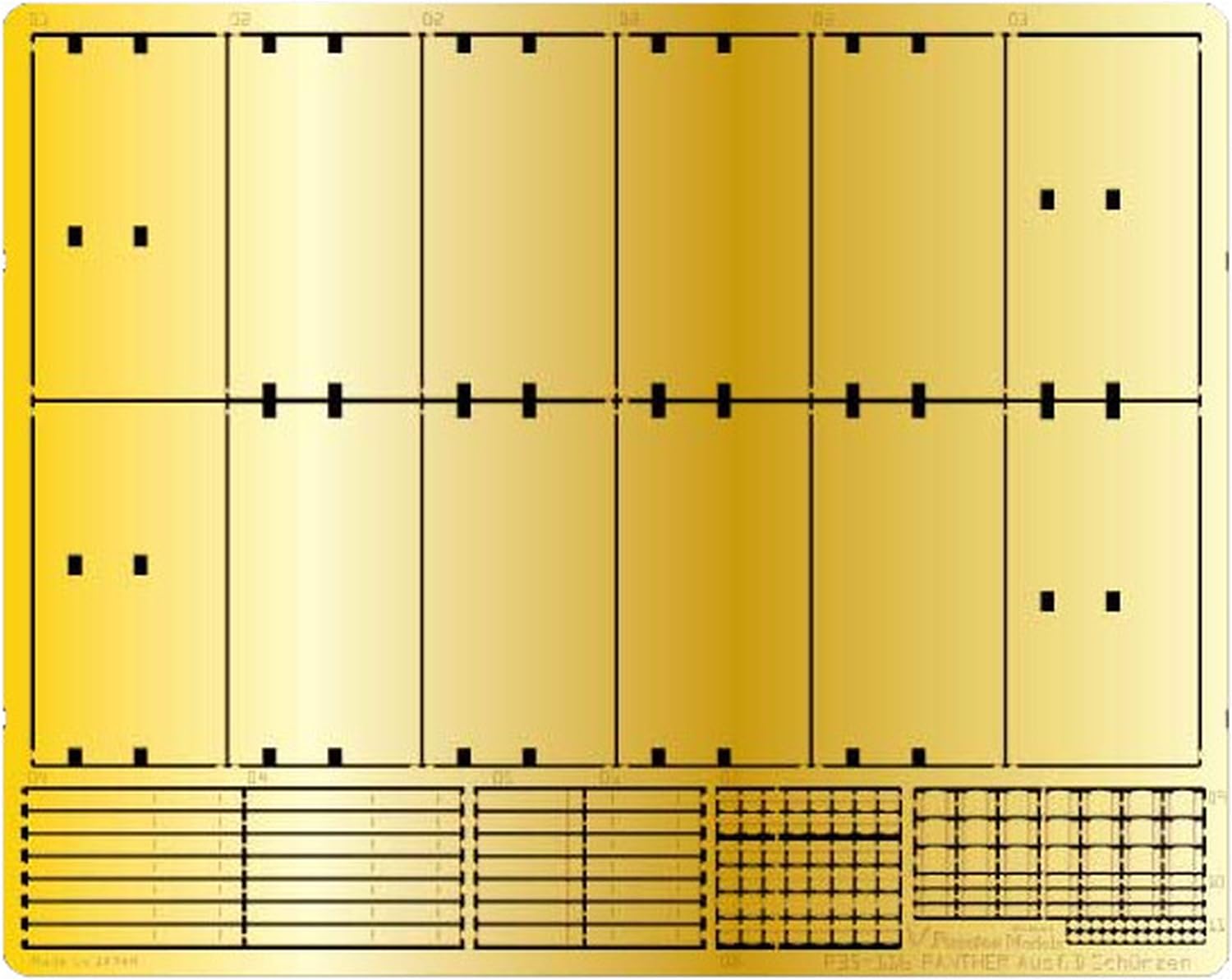 

Passion Models Panther D type Schulzen набор для травления Tamiya Пластиковые детали модели 1/35 (для ММ35345) С35-116