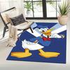 1pc Donald Duck Pattern Area Rug Soft Flannel Floor Mat for Living Room, Office, Bedroom, Outdoor and Camping, Sofa Coffee Table Floor Mat,