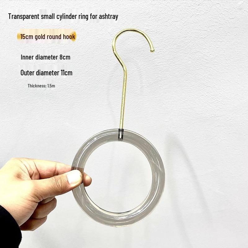 Large Transparent Crystal Acrylic Clothes Hook Clip with Stainless Steel for Socks and Pants