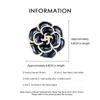 Rhinestone Camellia Brooches For Women Unisex Enamel Flower Design Plant Pins Office Party Friend Gifts Jewelry Accessories