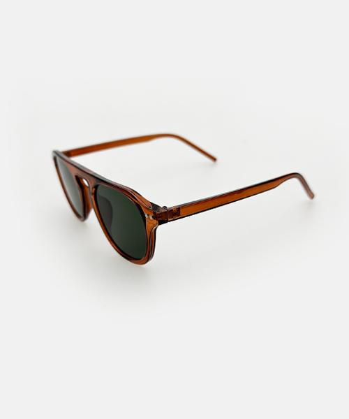 KOLEAT Women Layered Horn-Rimmed Brown/Black Big Round Uv Protection Tinted Sunglasses [Brcbb]
