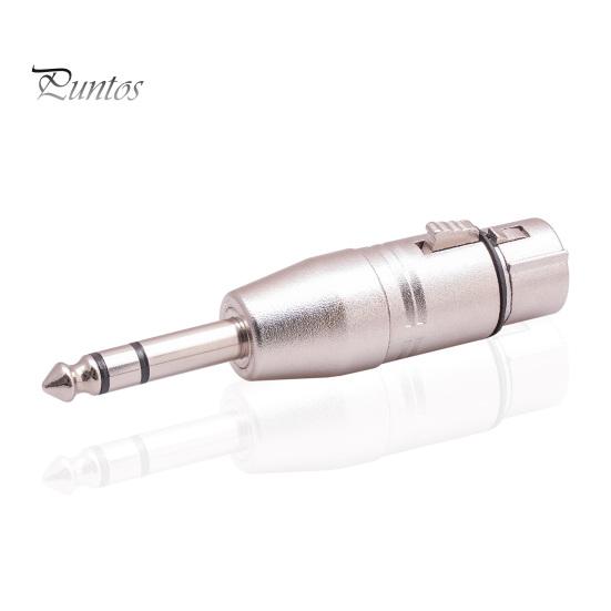 Audio Adapter Video Plug Play Anti-interference Make An Cable Connector 1/4 TRS to XLR Female Accessories