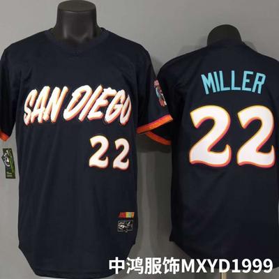 2026 San Diego Padres 22 Miller Embroidered Black Pullover Baseball Jersey Unisex Fan Apparel