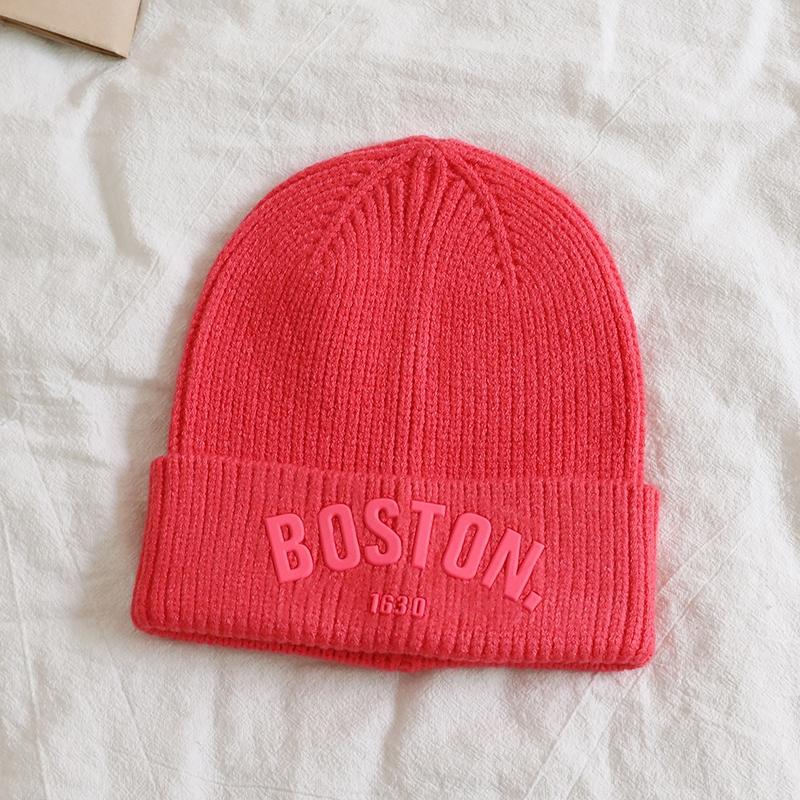 Παιδικό πλεκτό καπέλο μωρού σκούφος για αγόρια κορίτσια καπέλο με γράμματα για παιδιά