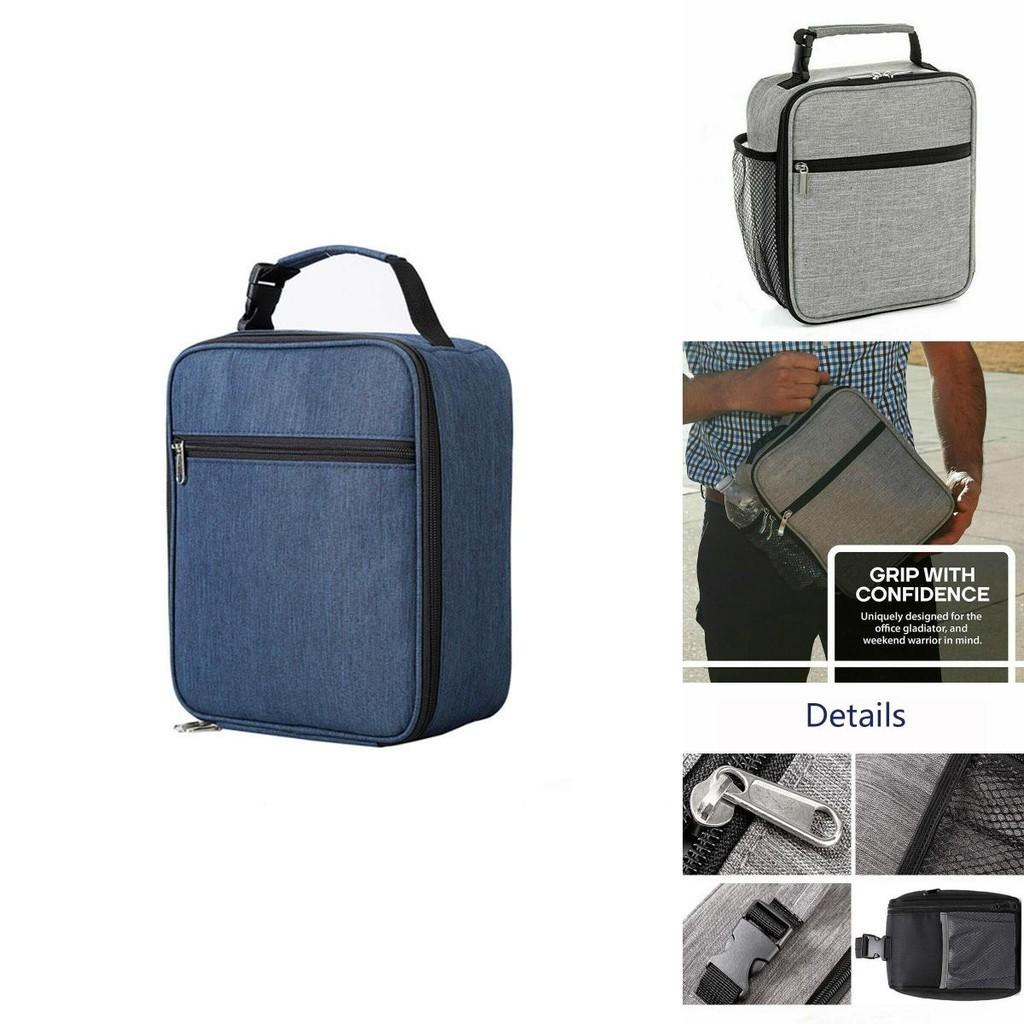 Spacious Insulated Lunch Bag With Zip Closure And Multiple Pockets For Organized Meal Packing