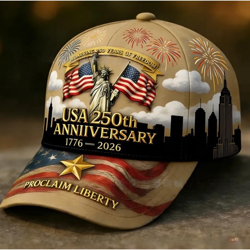 American Anniversary Baseball Cap D Printed Digital Printed Hat th Anniversary Cap