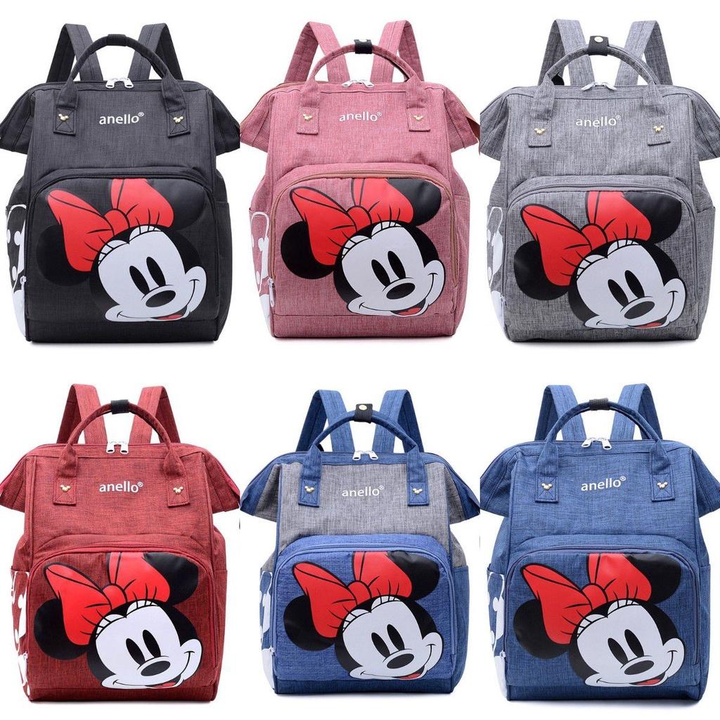 Große Kapazität Minnie Mama Tasche Stilvoller Praktischer Schwangerschaftsrucksack