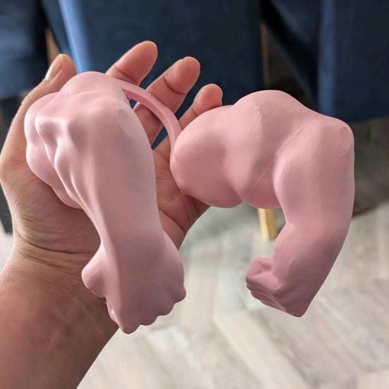 Cat Muscle Arm Costume 3D Printed Cat Neck Arm with Muscle Funny Cat Neck Hanging Decoration Halloween Birthday Party Supplies