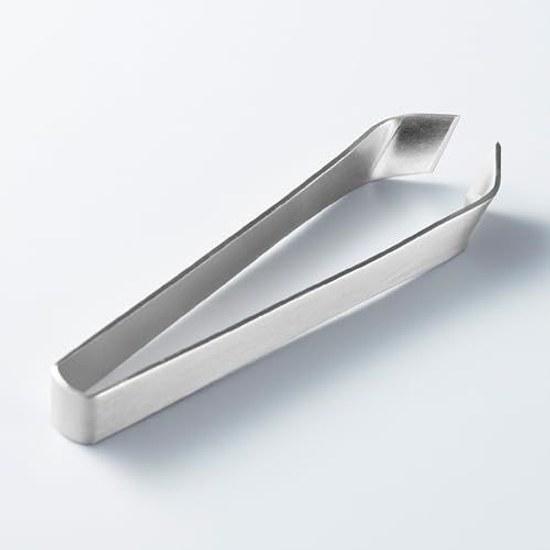 KAI Stainless Steel Fish Bone Tweezers Removing Small Bones Preparation Slanted Tip Made Japan DH8195 Silver