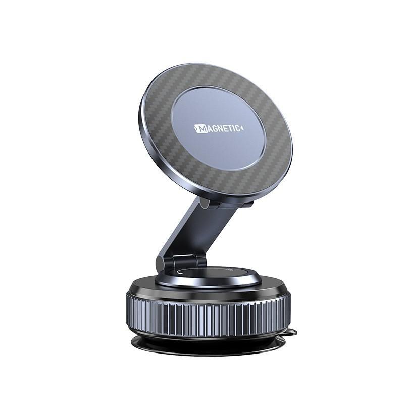 Car Phone Mount With 360 Rotation Foldable Design Suction Cup Dashboard Windshield Universal Magnetic Smartphone