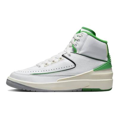 Air 2 Retro GS Lucky Green Παιδικά Αθλητικά Παπούτσια Λευκό Πανί Ανοιχτό Ατσάλι Γκρι DQ8562-103