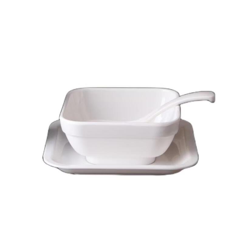 Qianxing A8 Melamine Square Dessert Bowl Set