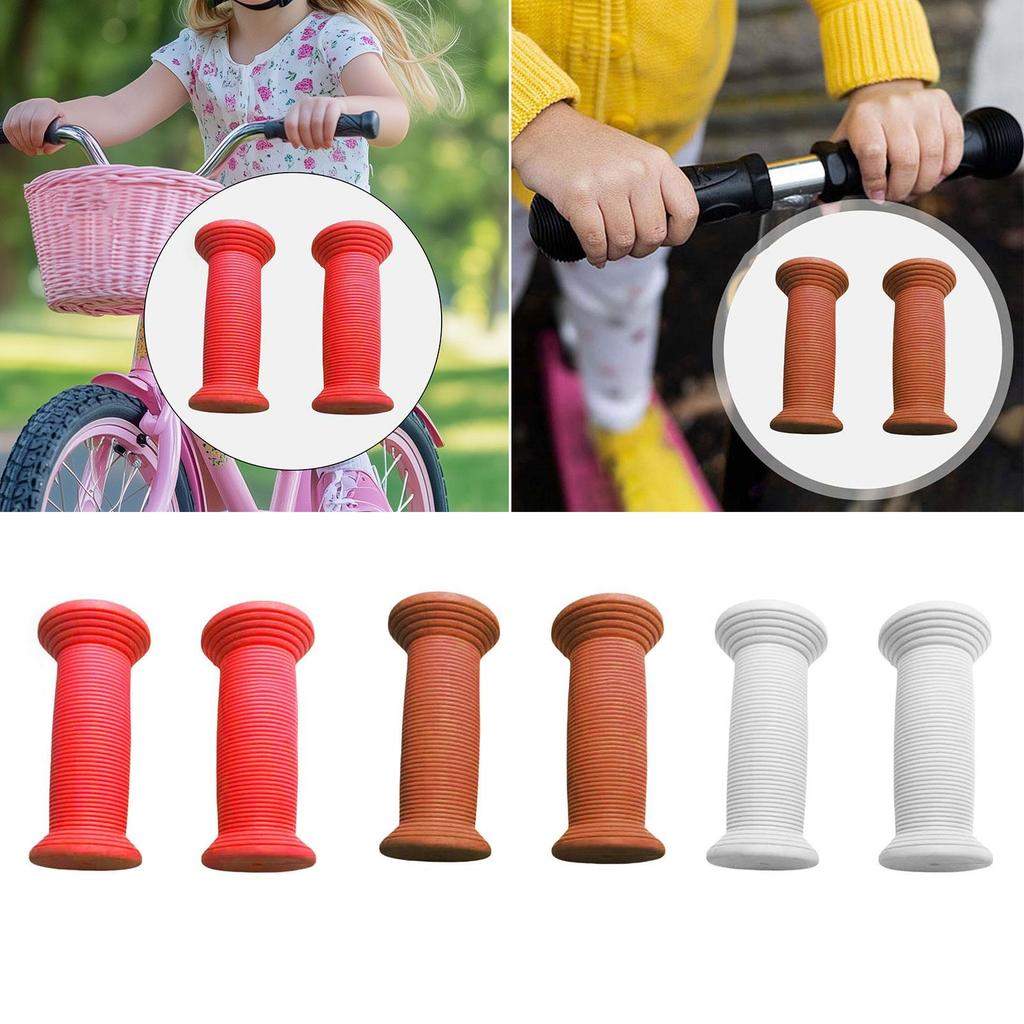 2x Kinderfahrrad Lenkergriffe Verschleißfeste Fahrradlenkergriffe für Laufräder Jungen Mädchen Mountainbikes Rollerfahrräder Kinder