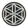 Patchion Highlander Rosette - Folk - Black Background - Sew-on - Embroidered Patch/Badge/Emblem