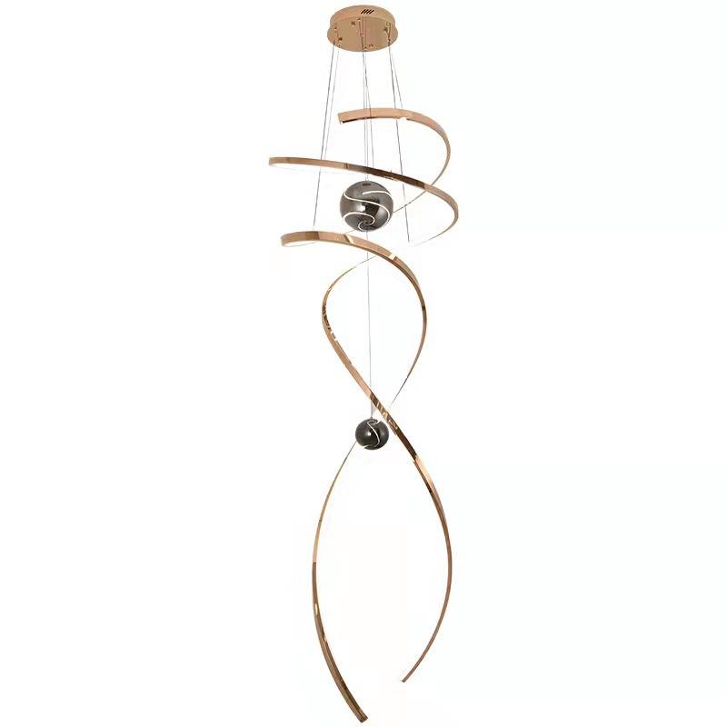 Villa Stair Home Living Room Decoration Chandelier Pendant Ceiling Lamps Dining Dine Room Indoor Lighting Hanging Light Fixture