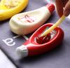 Piatto per Salse in Ceramica Piatto Piccolo Piatto per Salsa di Soia Ketchup Maionese Senape Piatto per Condimenti 5 Colori Piatto Piccolo da Immersione in Ceramica